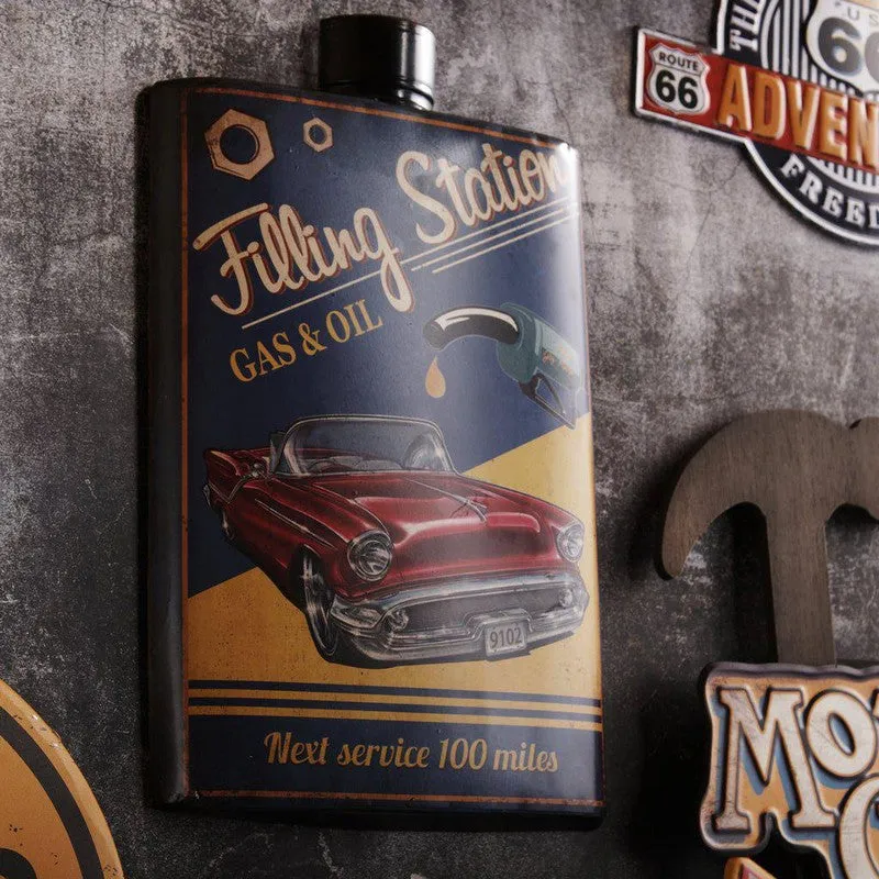 Filling Station Whiskey Bottle Metal Wall Accent media 5