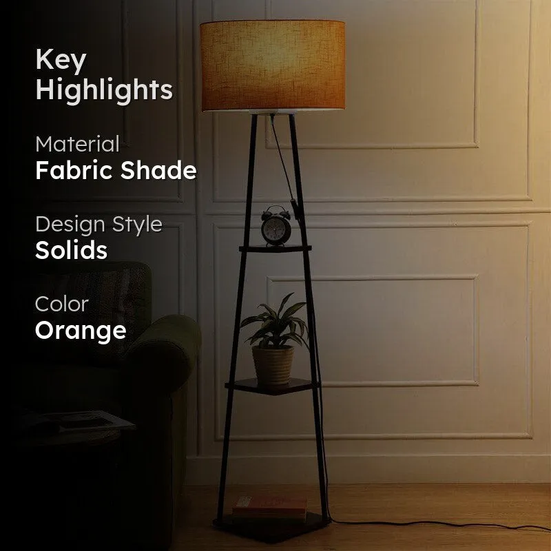 Kyomi Black Pyramid Floor Lamp media 2