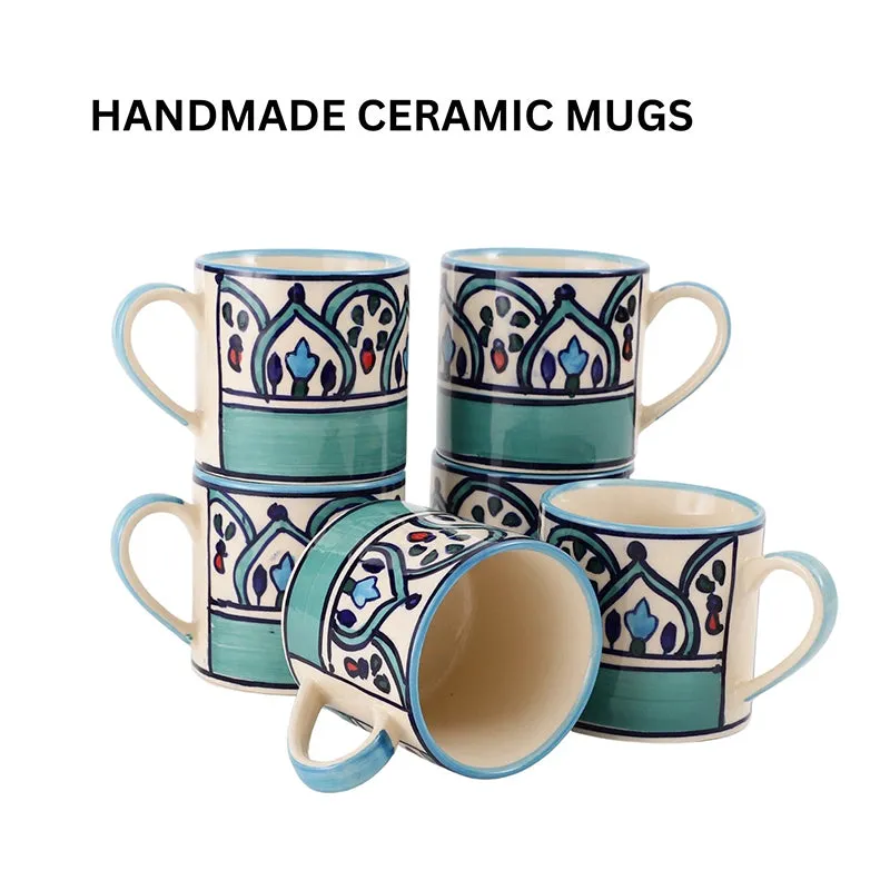 Medina Ceramic Tea Cup (130 mL Each) - Set of Six media 3