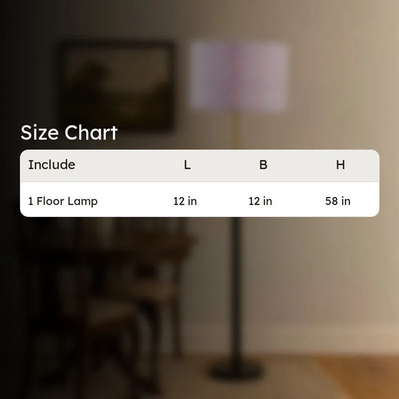 Retro Shine Wooden Floor Lamp - Multicolor media 9