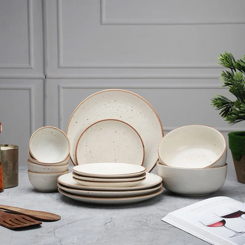Brownline Stoneware Dinner Set - 14 Piece Set media 1