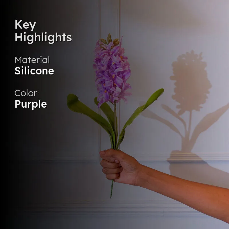Faux Hyacinth Lily Flower Stick (Purple) - 17 CM media 2