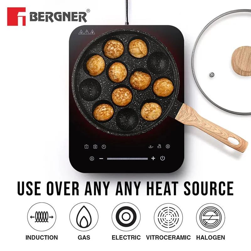 Bergner Aeris Non-Stick Paniyaram Pan With Lid (22 cm) media 8