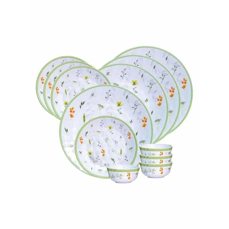 Servewell Floria Melamine Dinner Set - Twelve Piece Set media 3