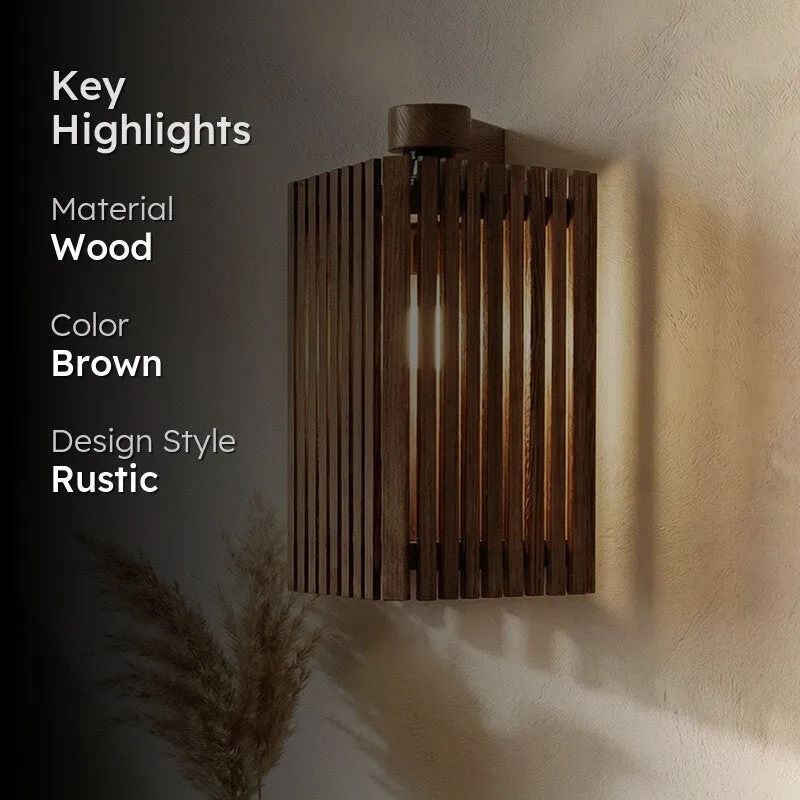 Natrix Wooden Wall Lamp media 2