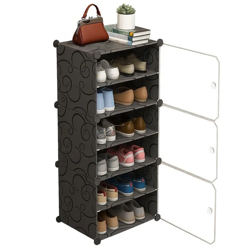 Rioware Cubix Home Shoe Racks - Black media 3