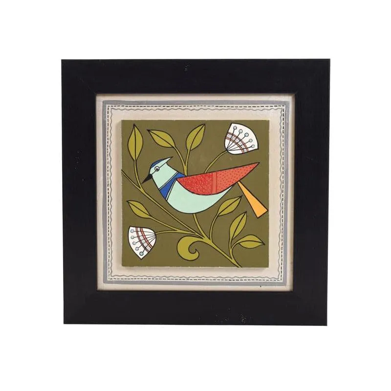 Chidiya Chore Wooden Wall Art - Set Of Four media 4
