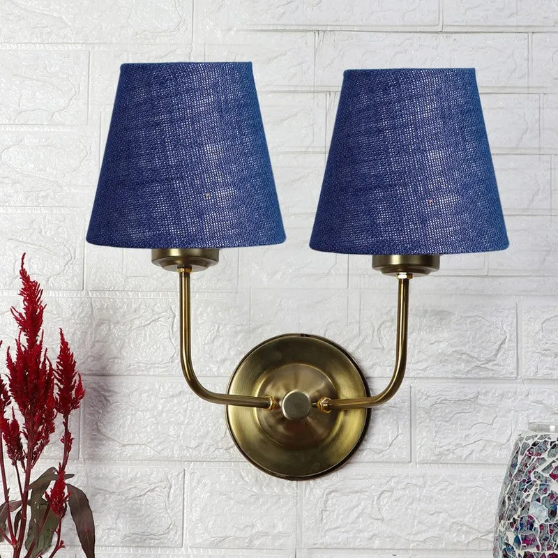 Lumoire Duo Cone Metal Wall Lamp - Blue media 3