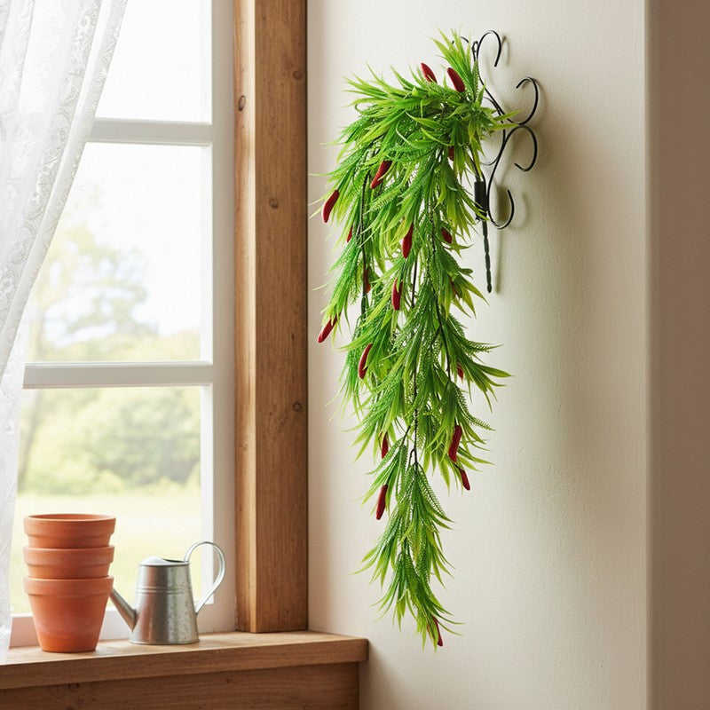 Typora Artificial Plant With Metal Wall Stand - 2.3 Feet