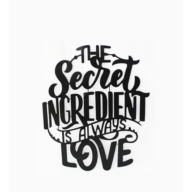 The Secret Ingredient Is Always Love Black Iron Wall Accent media 3