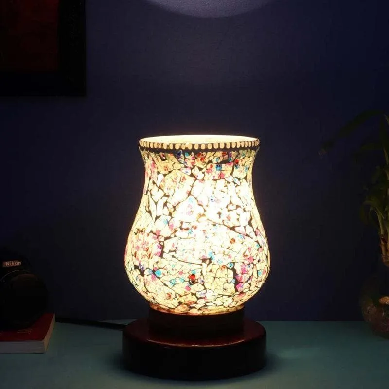 Acid Art Glass Table Lamp - Multicolor media 1