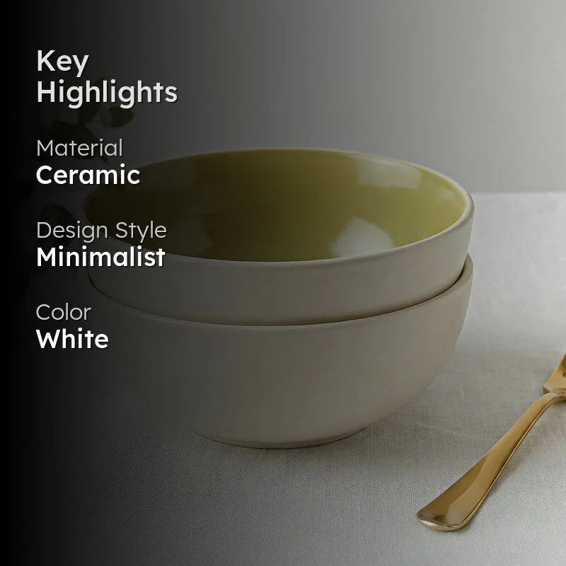 Ceresso Ceramic Serving Bowl (900 mL Each) - Set Of Two media 2