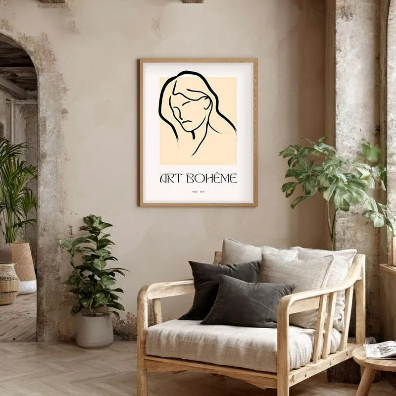 Tender Tilt Canvas Wall Painting With Brown Frame media 5