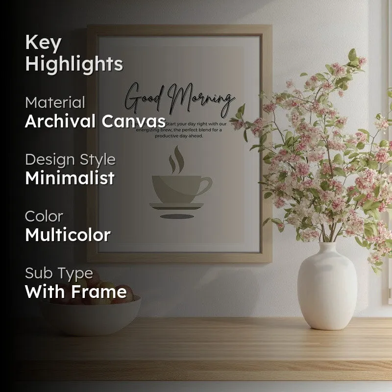 MorningBrew Archival Canvas Wall Art - Brown media 2