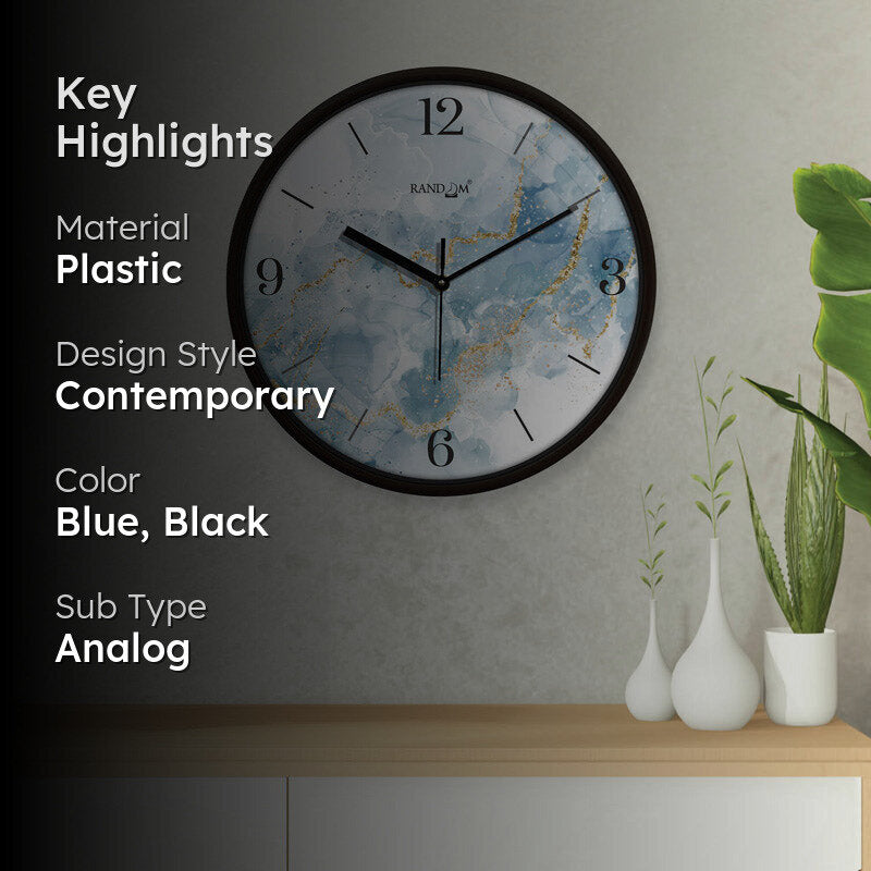 Boston Blues Wall Clock media 2