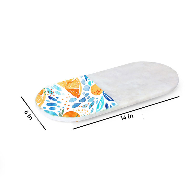 Premium Printed (Marble,Brass) Marble Platter media 5