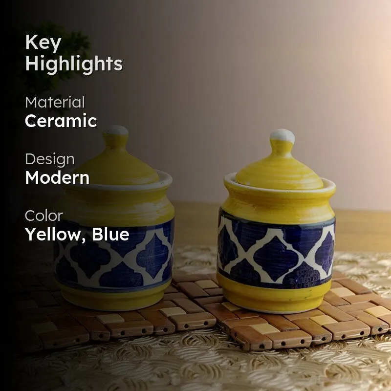 Mediterra Ceramic Jar (200 mL) - Set Of Two media 2