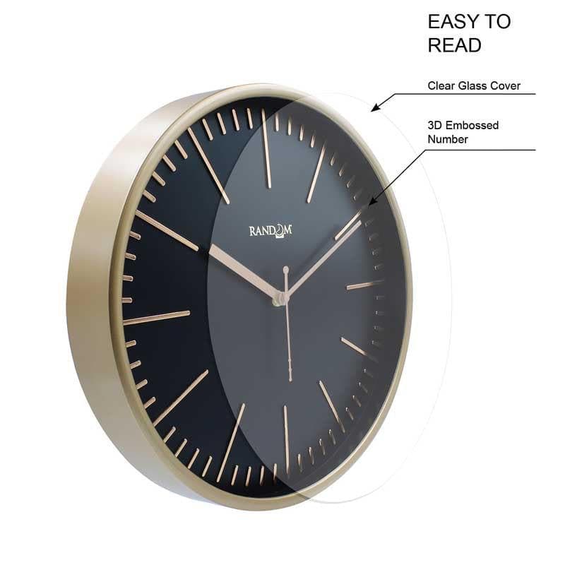 Aster Wall Clock - Gold media 5