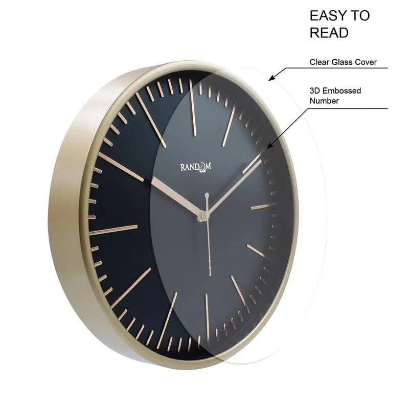 Aster Wall Clock - Gold media 5