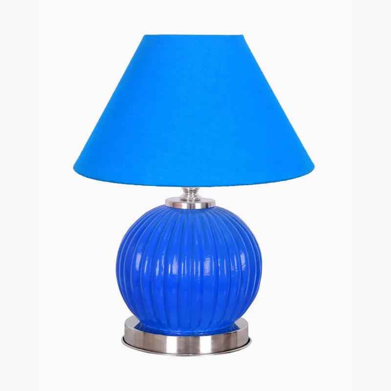 Glacera Glow Glass Table Lamp - Blue media 3