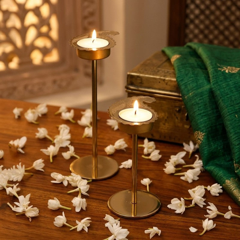 FlameNest Tea Light Candle Holder - Set of Two