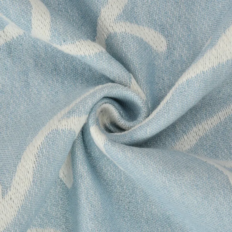 Bluvera Abstract Cotton Throws - Blue media 5