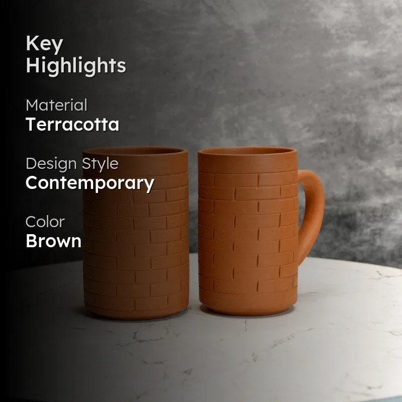 Heritage Terracotta Coffee Mug (600 mL Each) - Set Of Two media 2