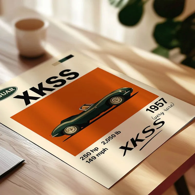 Jaguar XKSS Legacy Wall Poster media 4