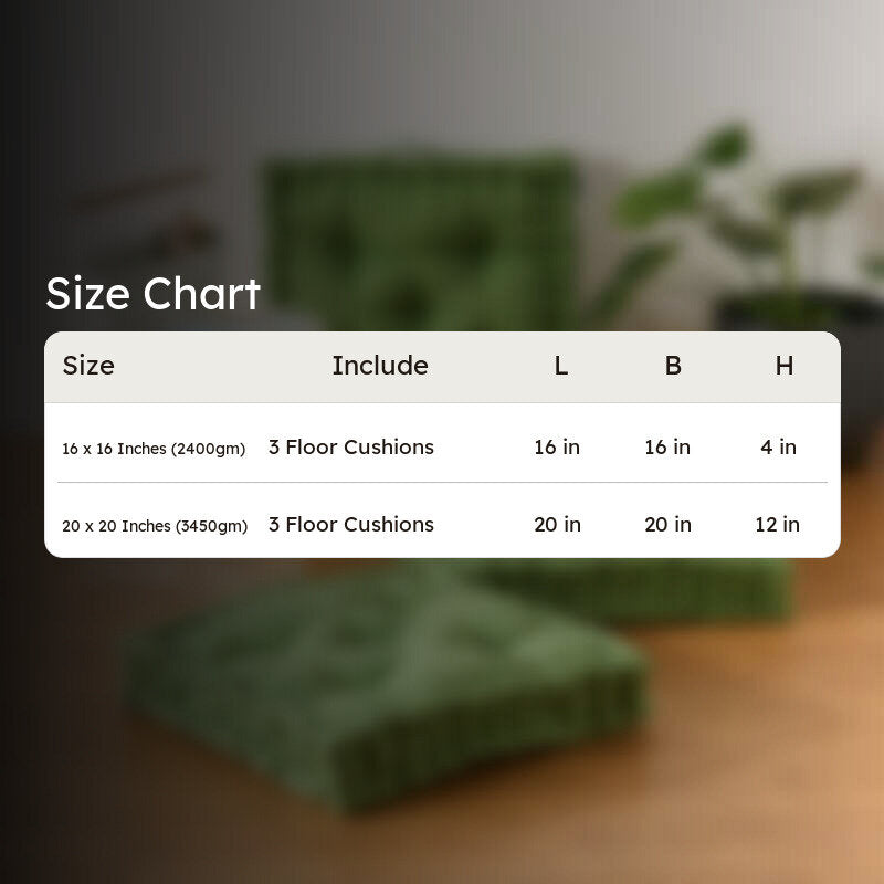 Marlon Floor Cushion (Green) - Set Of Three media 11