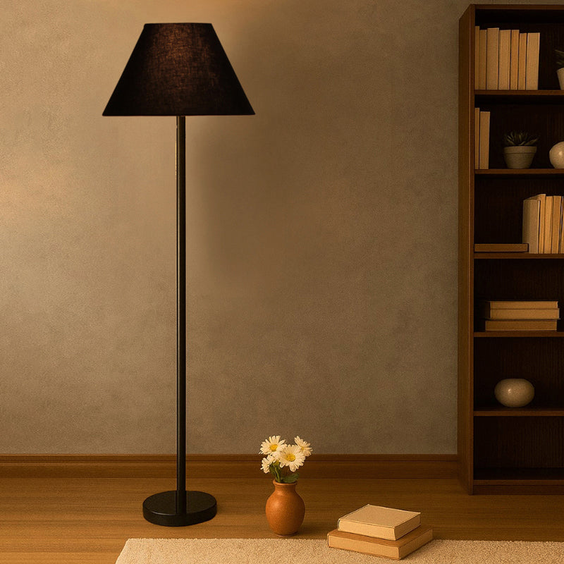 Cotin Rodin Wooden Floor Lamp - Black