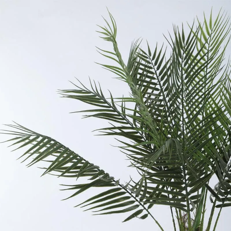 Faux Tropical Areca Plant With Black Plastic Pot - 4.92 ft media 5