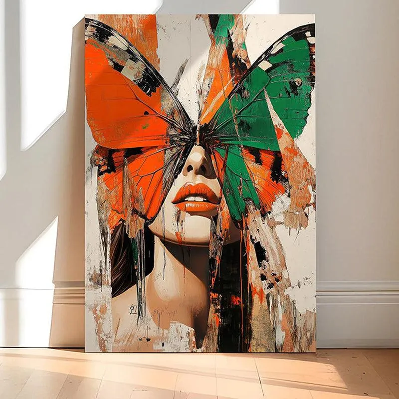Veil of Wings Canvas Modern Wall Art media 2