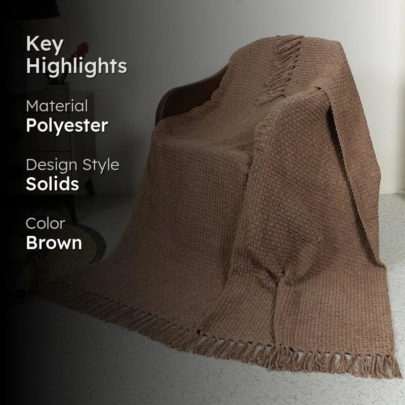 Cozy Loom Throw - Coffee media 2