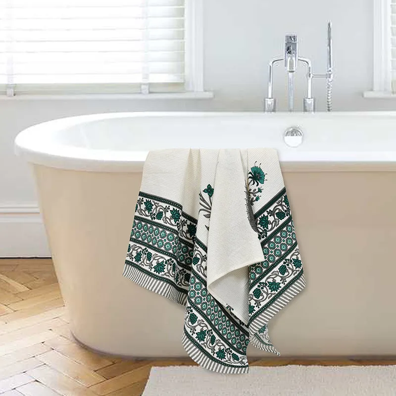 Maitreyi Waffle Hand Towel - Set Of Two media 4
