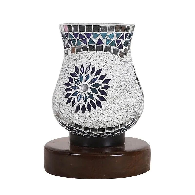 Gleamine Mosaic Glass Table Lamp - Multicolor media 5