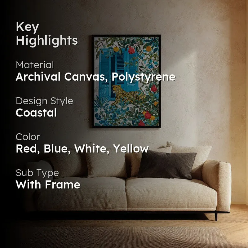 Elegant Spots Canvas Wall Painting - Black Frame media 2