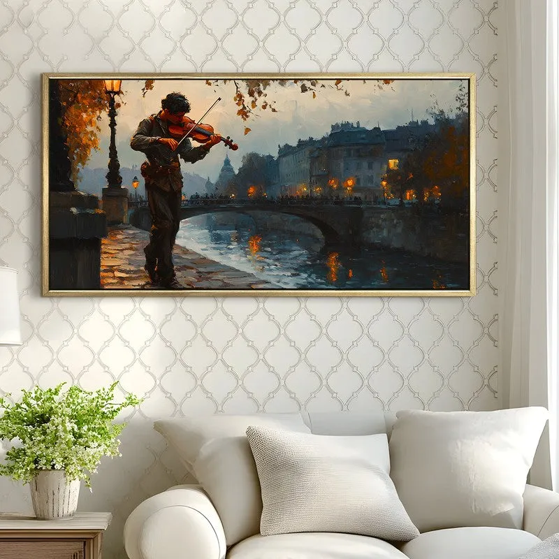 Streetlight Song Canvas Wall Painting With Frame media 4
