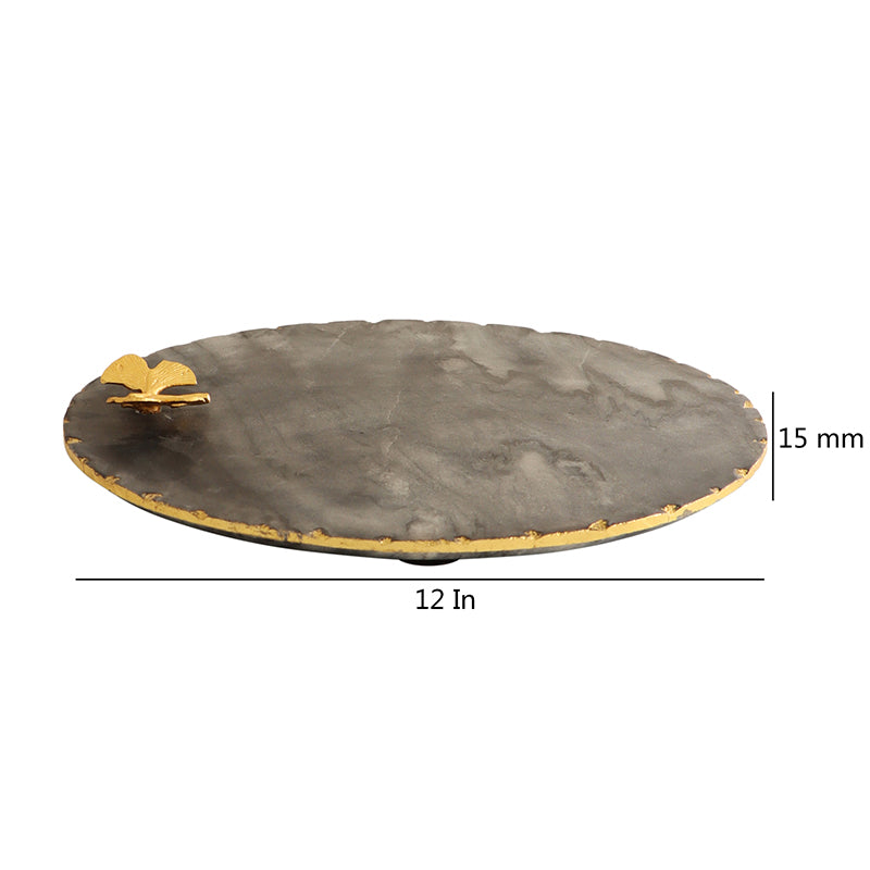 Scotia Mariposa Marble Platter - Black media 6