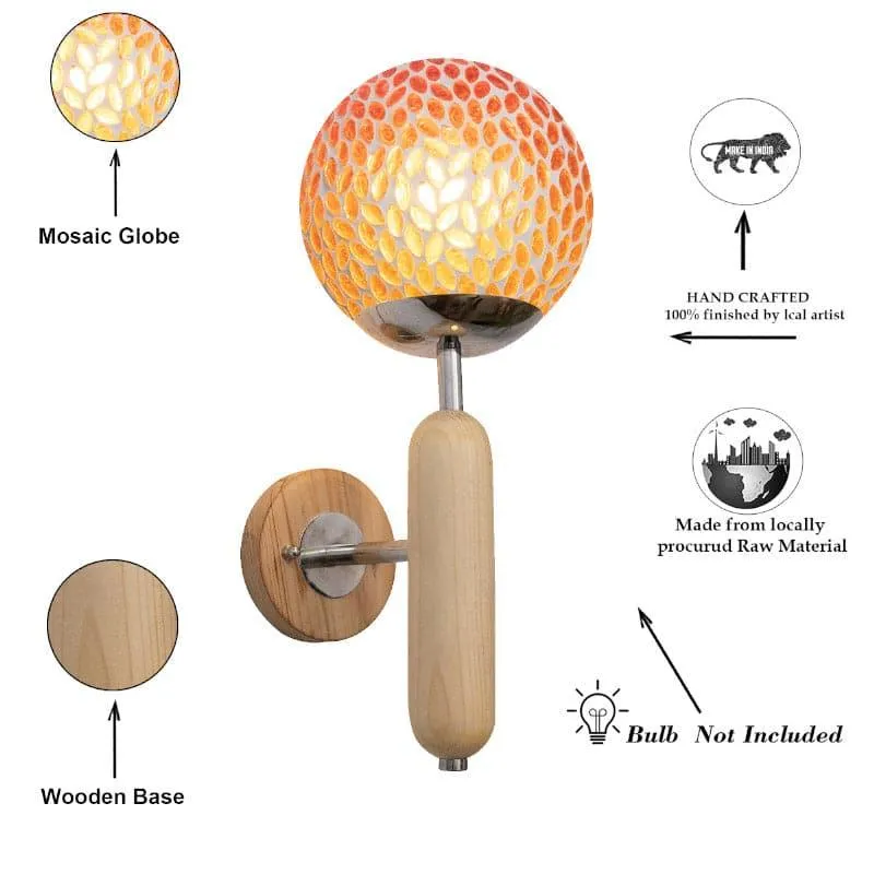 Biscoe Moon Glass & Metal Wall Lamp media 4