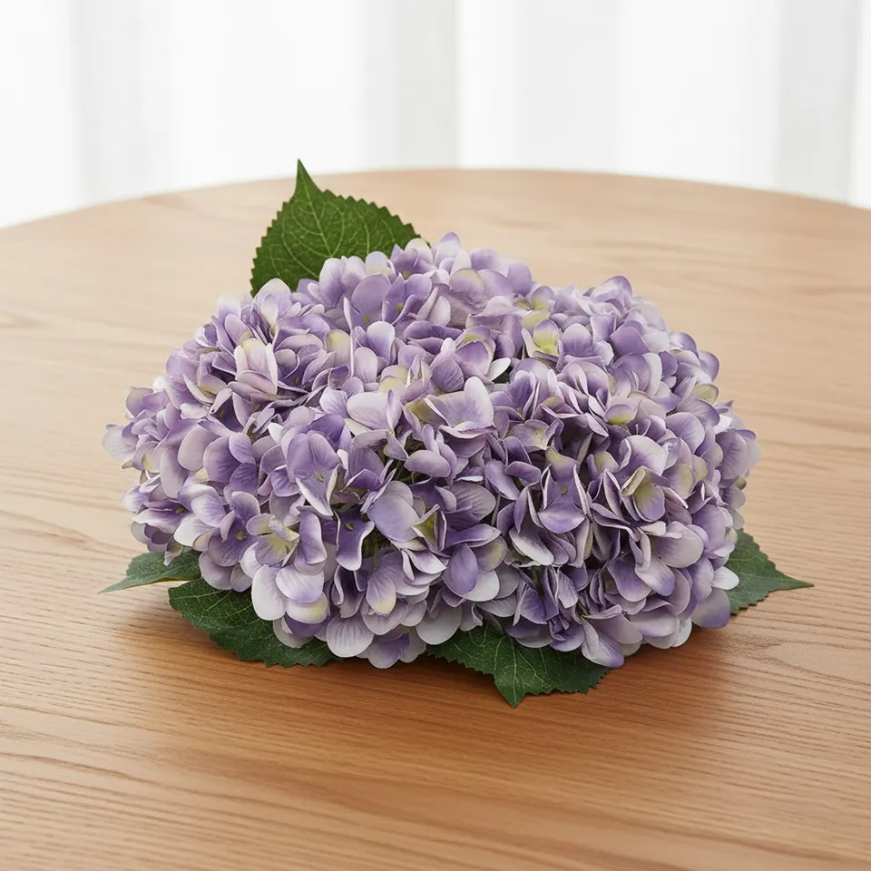 Hydrangea Artificial Flower - Set Of Two media 9