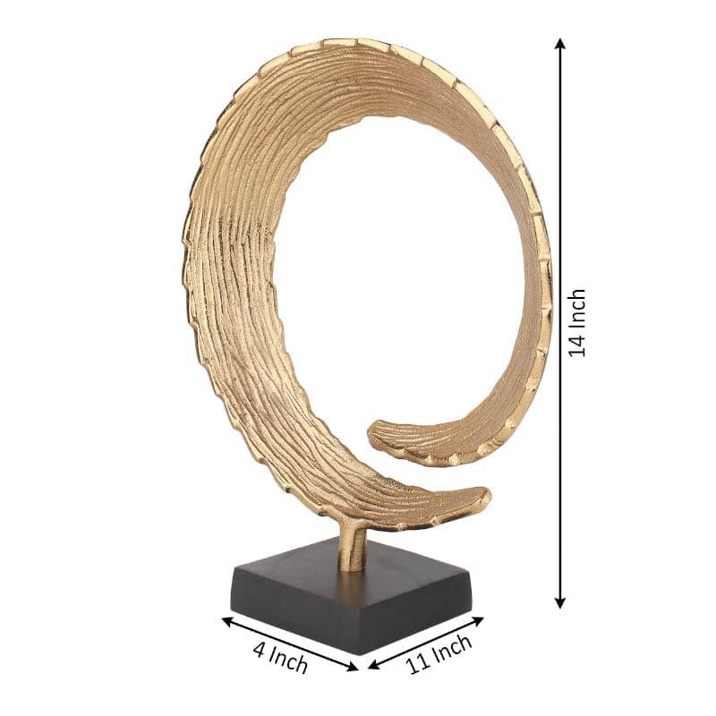 Serene Spiral Showpiece - Gold media 4