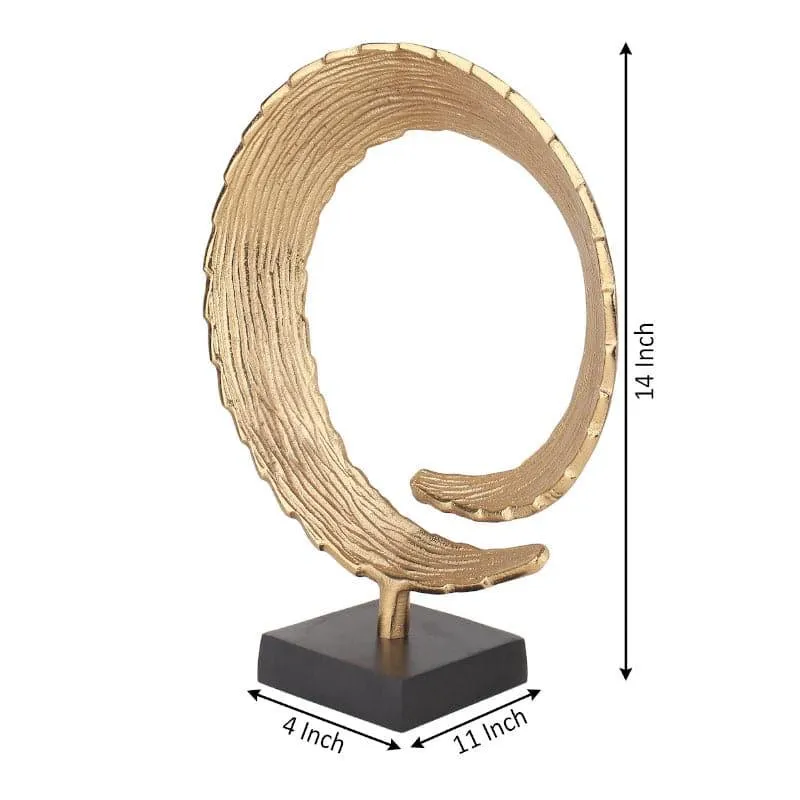 Serene Spiral Showpiece - Gold media 4