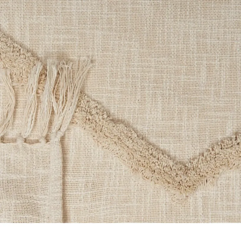 Woven Roots Cotton Throw - Off White media 3