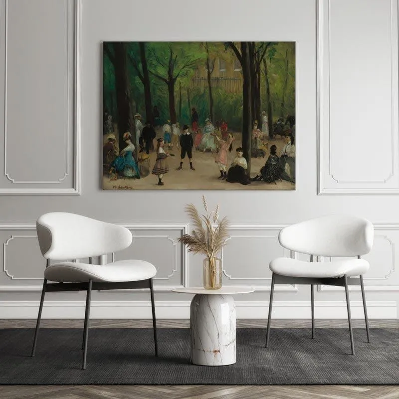 Luxembourg Gardens Canvas Painting - William James Glackens - Gallery Wrap media 1
