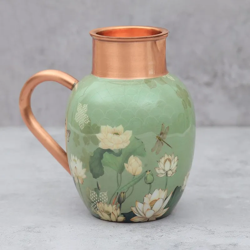 Sage Serenity Copper Jug with Tumbler - Two Piece Set media 5