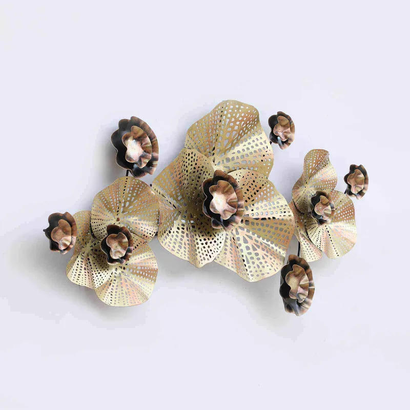 Golden Petals Iron Wall Accent media 5
