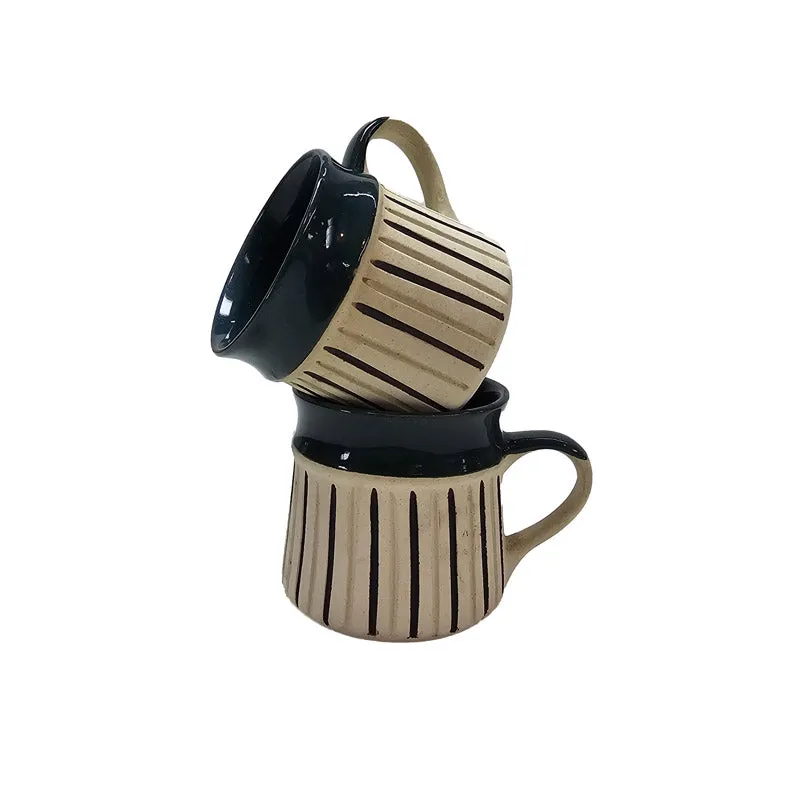 Jirva Ceramic Coffee Mug (250 mL Each) - Set of Two media 4