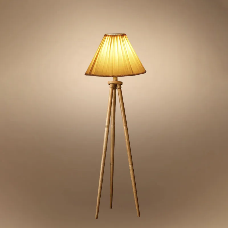 Pleatra I Tripod Floor Lamp - Beige media 4