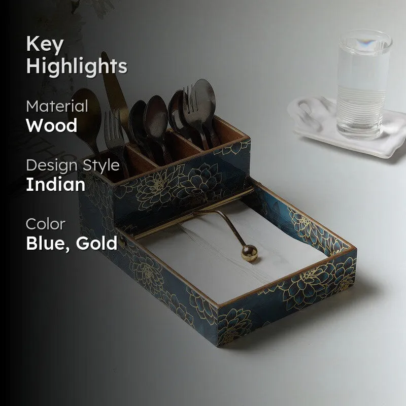 Deshira Wooden Cutlery & Tissue holder media 2
