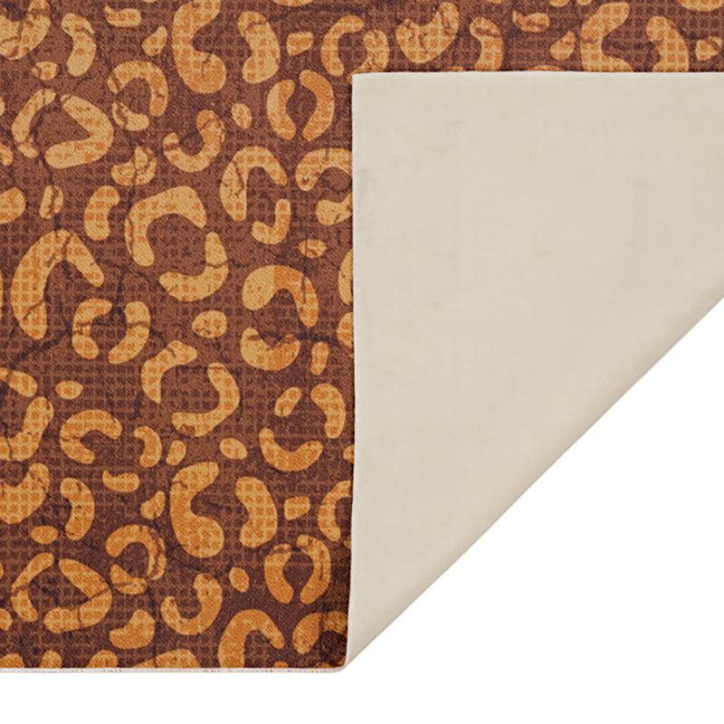 Beryl Abstract Polyester Anti-Skid Carpet - Brown media 5
